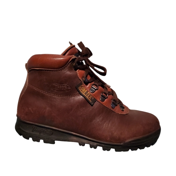 VTG Vasque Skywalk Cowhide Lace-Up Hiking Boots Women's Size 7M, Made In Italy - Picture 4 of 14